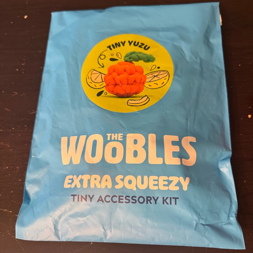 The Woobles Tiny Yuzu Accessory Kit Extra Squeezy Unopened Sealed Orange‎